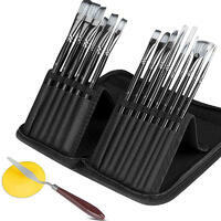 Без бренда «Набор кистей для рисования в чехле, премиум набор (15 нейлоновых кистей, 1 мастихин)» в Красноярске в интернет-магазине  Без бренда «Набор кистей для рисования в чехле, премиум набор (15 нейлоновых кистей, 1 мастихин)» в Красноярске