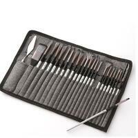 Без бренда «Коробка 50 шт.: Набор кистей для рисования в чехле, премиум набор (23 нейлоновых кисти, 1 мастихин)» в Красноярске