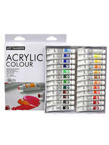 Без бренда «Коробка 24 шт.: Акриловые краски «Две картинки» 24 шт. по 12 мл, проф. пигмент» в Красноярске