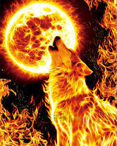 Без бренда «Огненный волк воет на луну (20шт)» в Красноярске