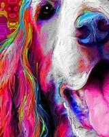 Без бренда «Лабрадор в стиле поп-арт» в Красноярске в интернет-магазине Без бренда «Лабрадор в стиле поп-арт» в Красноярске