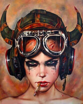 Без бренда «Девушка в шлеме с сигаретой» в Красноярске