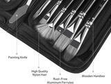 Тип товара Набор кистей для рисования в чехле, премиум набор (15 нейлоновых кистей, 1 мастихин)
