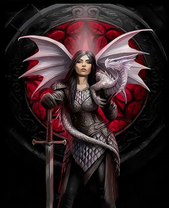 Воительница с белым драконом