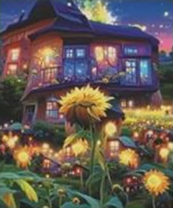 Без бренда «Сказочный домик и поле подсолнухов» в Красноярске в интернет-магазине  Без бренда «Сказочный домик и поле подсолнухов» в Красноярске