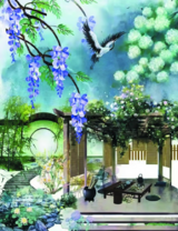 Без бренда «Сад с беседкой, цветами и птицей» в Красноярске в интернет-магазине  Без бренда «Сад с беседкой, цветами и птицей» в Красноярске