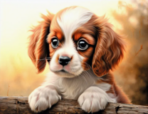 Милый маленький щенок