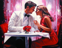 Без бренда «Пара на свидании в ресторане» в Красноярске в интернет-магазине  Без бренда «Пара на свидании в ресторане» в Красноярске