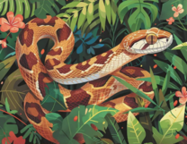 Без бренда «Маисовый полоз в зеленой листве» в Красноярске