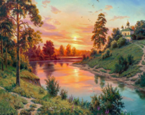 Без бренда «Вид на реку на закате» в Красноярске