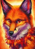 Без бренда «Хитрая лиса с осенним венком» в Красноярске