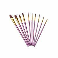 Без бренда «Кисти для рисования набор (10 шт) сиреневые» в Красноярске в интернет-магазине Без бренда «Кисти для рисования набор (10 шт) сиреневые» в Красноярске