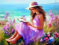 Без бренда «Девочка читает на берегу» в Красноярске в интернет-магазине  Без бренда «Девочка читает на берегу» в Красноярске